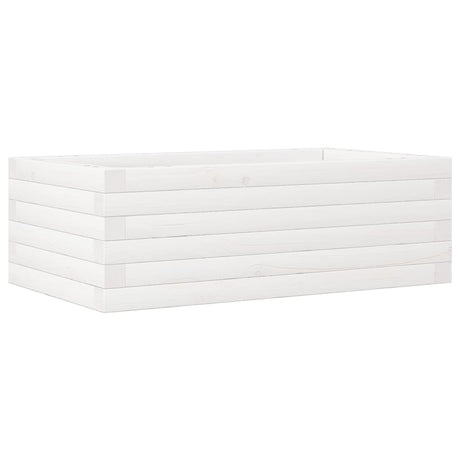 Vidaxx Pflanzgefäß 70x40x23 cm massives Kiefernholz weiß