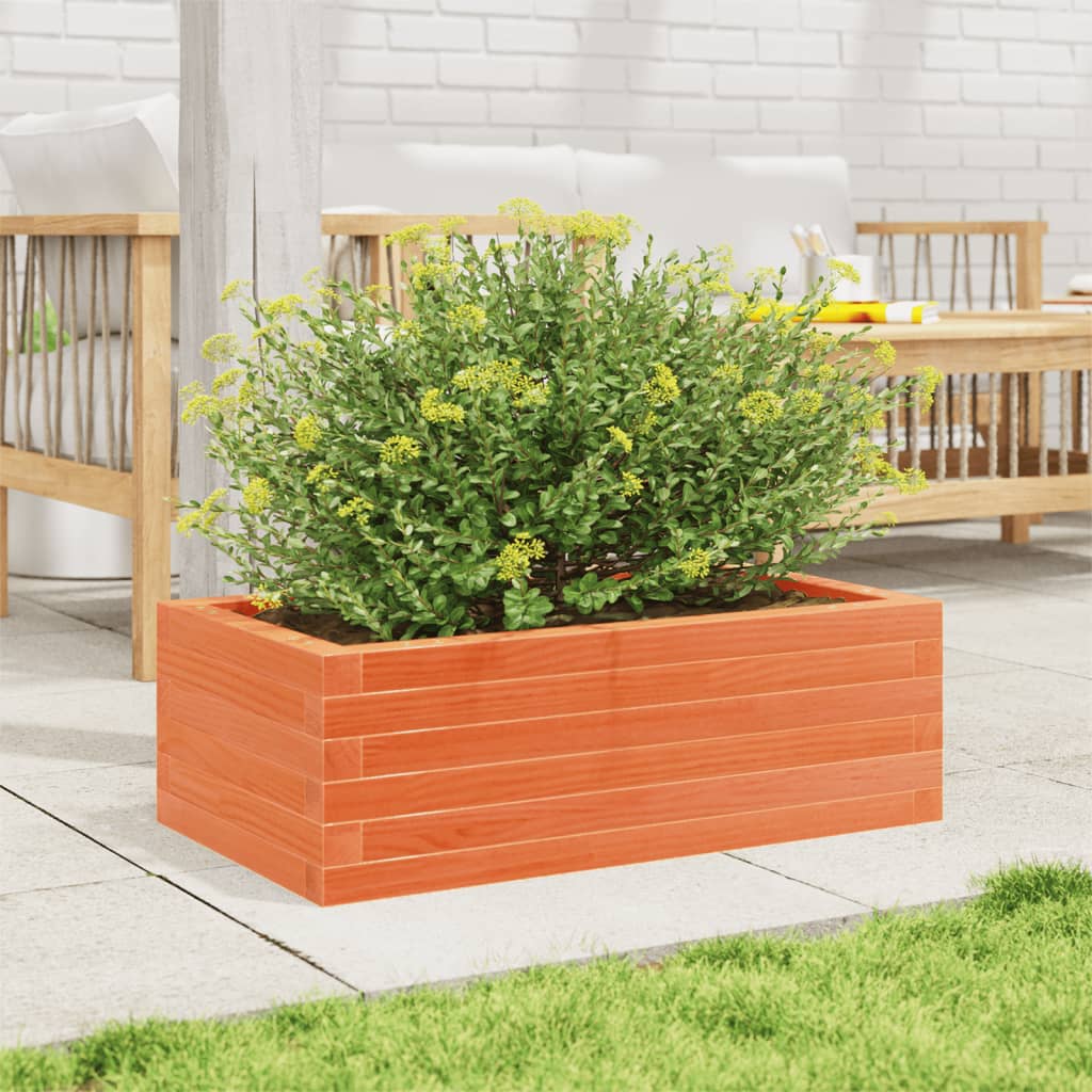 Vidaxx Pflanzgefäß 70x40x23 cm massives Kiefernholz, braun gewaschen