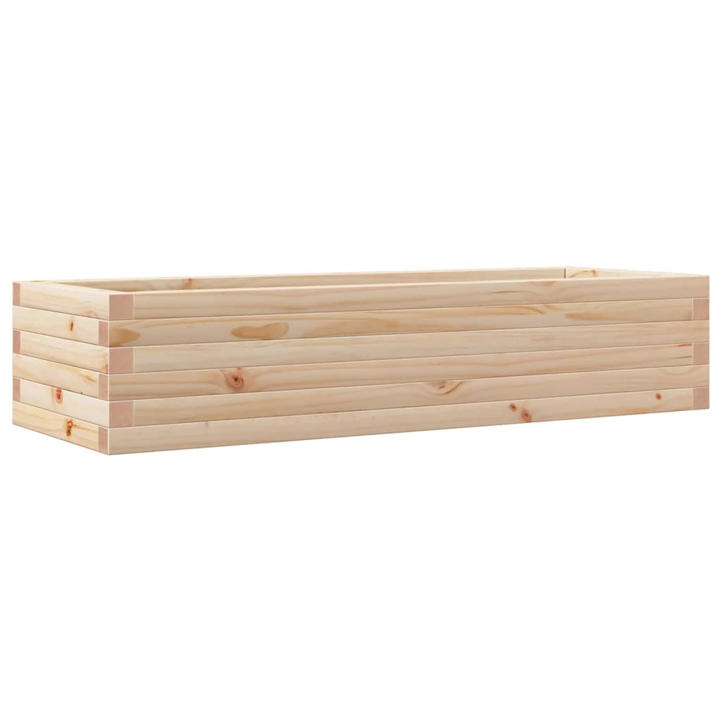 Vidaxx Pflanzgefäß 110x40x23 cm aus massivem Kiefernholz