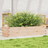 Vidaxx Pflanzgefäß 110x40x23 cm aus massivem Kiefernholz