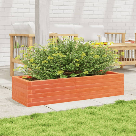 Vidaxx Pflanzgefäß 110x40x23 cm massives Kiefernholz, braun gewaschen