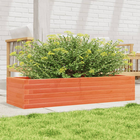 Vidaxx Pflanzgefäß 110x40x23 cm massives Kiefernholz, braun gewaschen