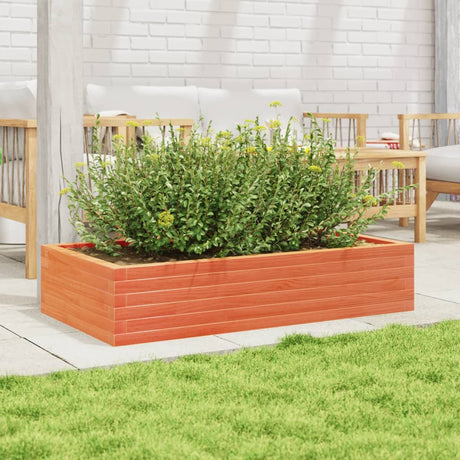 Vidaxx Pflanzgefäß 110x60x23 cm massives Kiefernholz, braun gewaschen
