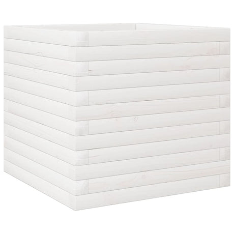 Vidaxx Pflanzgefäß 50x50x45,5 cm massives Kiefernholz weiß