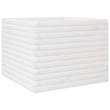 Vidaxx Pflanzgefäß 60x60x45,5 cm massives Kiefernholz weiß