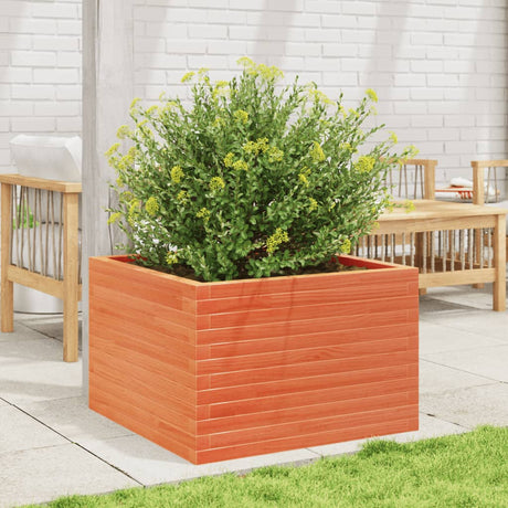 Vidaxx Pflanzgefäß 70x70x45,5 cm massives Kiefernholz, braun gewaschen