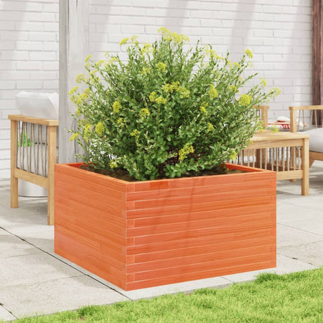 Vidaxx Pflanzgefäß 80x80x45,5 cm massives Kiefernholz, braun gewaschen