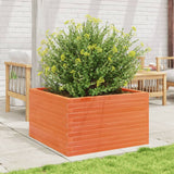 Vidaxx Pflanzgefäß 80x80x45,5 cm massives Kiefernholz, braun gewaschen