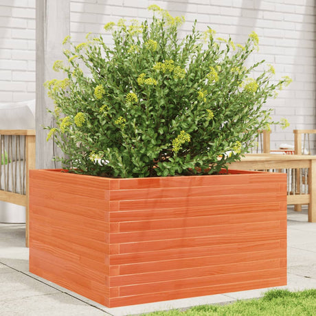 Vidaxx Pflanzgefäß 80x80x45,5 cm massives Kiefernholz, braun gewaschen
