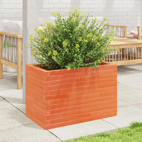 Vidaxx Pflanzgefäß 70x40x45,5 cm massives Kiefernholz, braun gewaschen