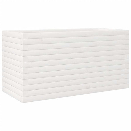 Vidaxx Pflanzgefäß 90x40x45,5 cm massives Kiefernholz weiß