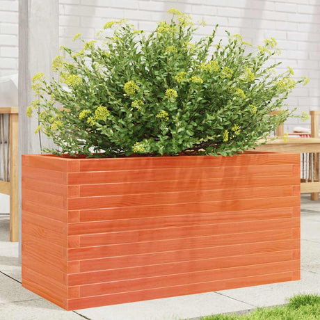 Vidaxx Pflanzgefäß 90x40x45,5 cm massives Kiefernholz, braun gewaschen