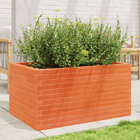 Vidaxx Pflanzgefäß 90x60x45,5 cm massives Kiefernholz, braun gewaschen