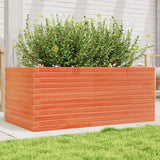 VidaXL Pflanzgefäß 110 x 60 x 45,5 cm, massives Kiefernholz, braun gewaschen
