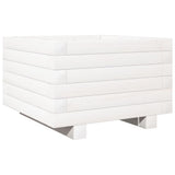 Vidaxx Pflanzgefäß 40x40x26,5 cm massives Kiefernholz weiß