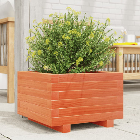 Vidaxx Pflanzgefäß 40x40x26,5 cm massives Kiefernholz, braun gewaschen