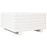 Vidaxx Pflanzgefäß 50x50x26,5 cm massives Kiefernholz weiß