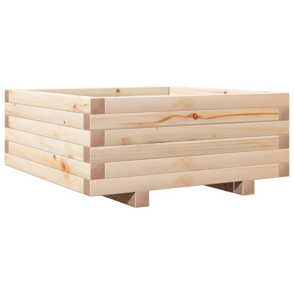 Vidaxx Pflanzgefäß 60x60x26,5 cm massives Kiefernholz