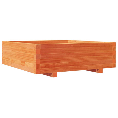 Vidaxx Pflanzgefäß 80x80x26,5 cm massives Kiefernholz, braun gewaschen
