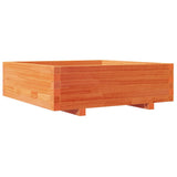 Vidaxx Pflanzgefäß 80x80x26,5 cm massives Kiefernholz, braun gewaschen