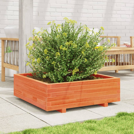 Vidaxx Pflanzgefäß 80x80x26,5 cm massives Kiefernholz, braun gewaschen