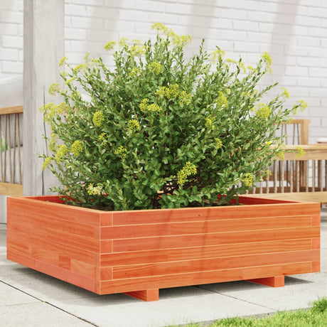 Vidaxx Pflanzgefäß 80x80x26,5 cm massives Kiefernholz, braun gewaschen
