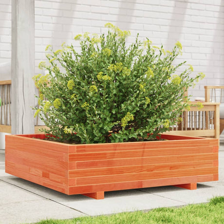 Vidaxx Pflanzgefäß 90x90x26,5 cm massives Kiefernholz, braun gewaschen