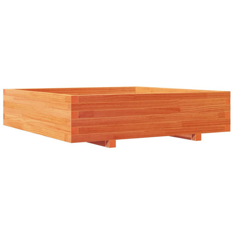 Vidaxx Pflanzgefäß 100x100x26,5 cm massives Kiefernholz, braun gewaschen