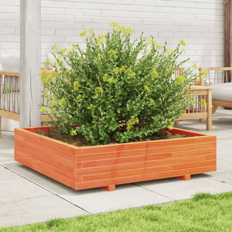 Vidaxx Pflanzgefäß 100x100x26,5 cm massives Kiefernholz, braun gewaschen