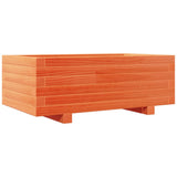 Vidaxx Pflanzgefäß 70x40x26,5 cm massives Kiefernholz, braun gewaschen