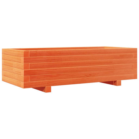 Vidaxx Pflanzgefäß 90x40x26,5 cm massives Kiefernholz, braun gewaschen