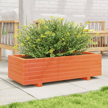 Vidaxx Pflanzgefäß 90x40x26,5 cm massives Kiefernholz, braun gewaschen