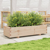 Vidaxx Pflanzgefäß 110x40x26,5 cm massives Kiefernholz