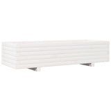Vidaxx Pflanzgefäß 110x40x26,5 cm massives Kiefernholz weiß