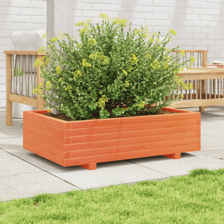 Vidaxx Pflanzgefäß 90x60x26,5 cm massives Kiefernholz, braun gewaschen