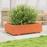 Vidaxx Pflanzgefäß 90x60x26,5 cm massives Kiefernholz, braun gewaschen