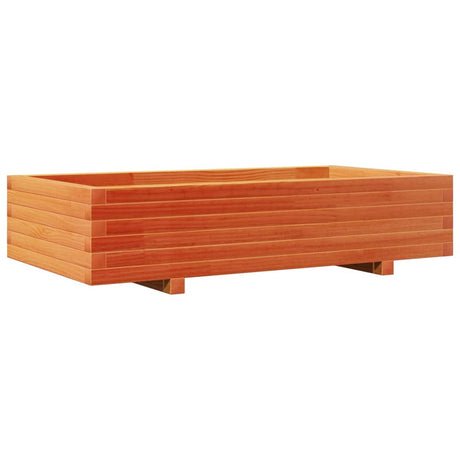 Vidaxx Pflanzgefäß 110x60x26,5 cm massives Kiefernholz, braun gewaschen