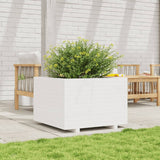 Vidaxx Pflanzgefäß 70x70x49,5 cm massives Kiefernholz weiß
