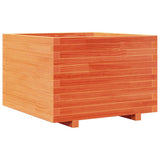 Vidaxx Pflanzgefäß 70x70x49,5 cm massives Kiefernholz, braun gewaschen