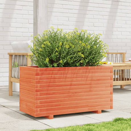 Vidaxx Pflanzgefäß 90x40x49,5 cm massives Kiefernholz, braun gewaschen