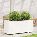 Vidaxx Pflanzgefäß 110x40x49,5 cm massives Kiefernholz weiß