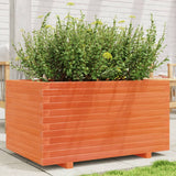 VidaXL Pflanzgefäß 90 x 60 x 49,5 cm, massives Kiefernholz, braun gewaschen