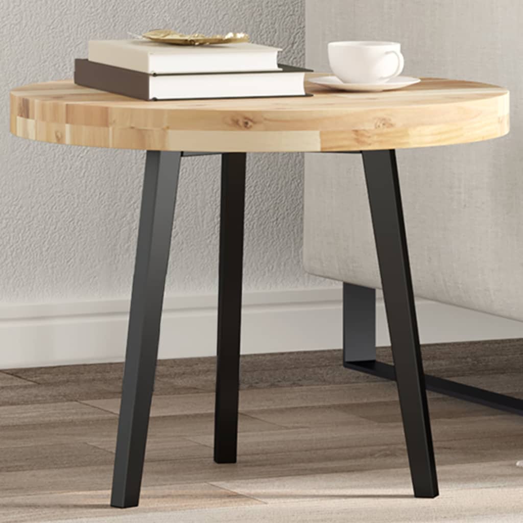 Vidaxl tafelblad rond ø 50x4 cm massief acaciahout