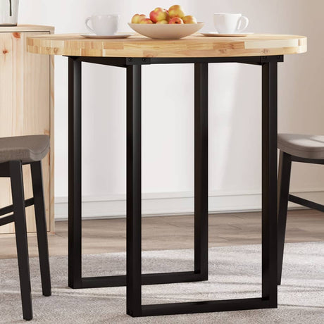 Vidaxl tafelblad rond ø 80x4 cm massief acaciahout