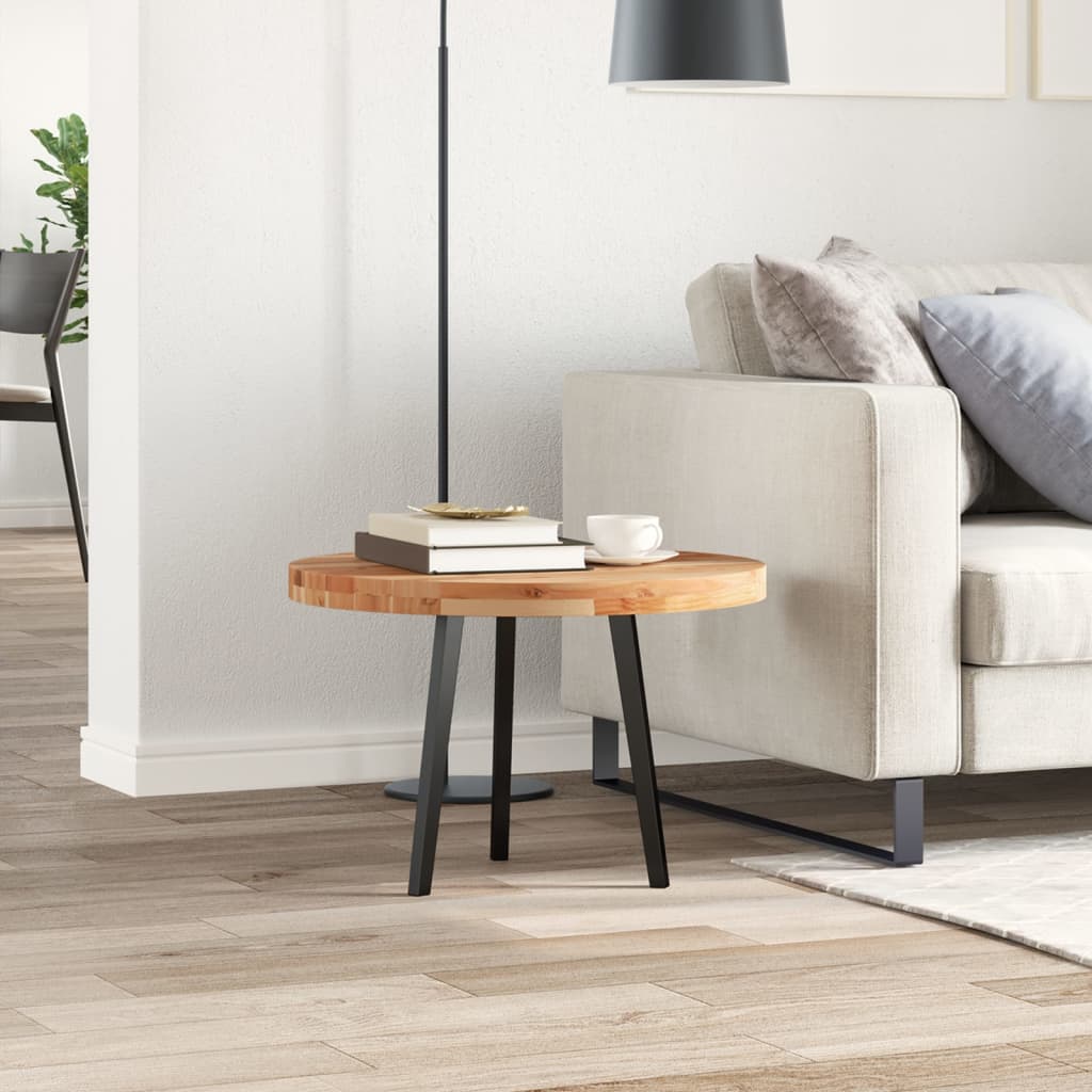 Vidaxl tafelblad rond ø 60x4 cm massief acaciahout