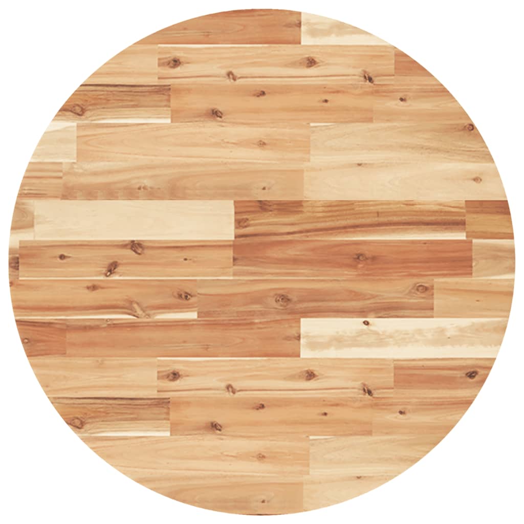 Vidaxl tafelblad rond ø 70x4 cm massief acaciahout