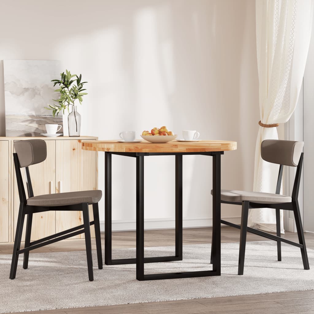 Vidaxl tafelblad rond ø 90x4 cm massief acaciahout