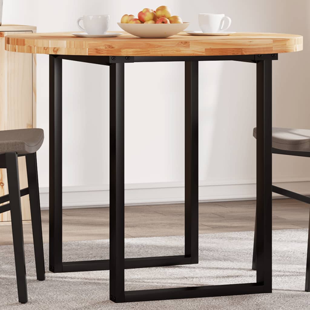 Vidaxl tafelblad rond ø 90x4 cm massief acaciahout