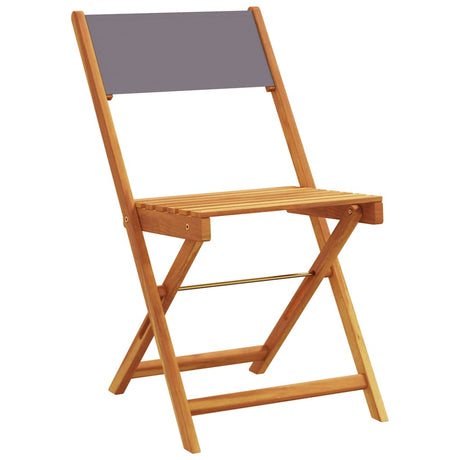 Vidaxl 3-delige bistroset stof en massief hout antracietkleurig