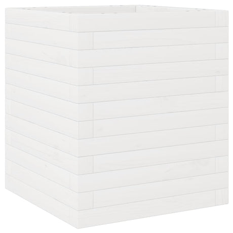 Vidaxx Pflanzgefäß 40x40x46 cm massives Kiefernholz weiß